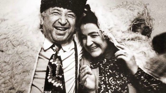 Расул Гамзатов с женой Патимат